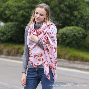 Fashion women soft cotton Printed shawl Viscose lady fashion sequin Paillette scarf factory china